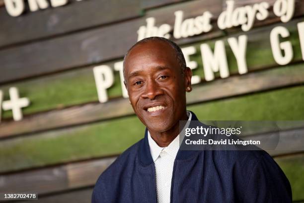 Don Cheadle attends the Premiere Of Apple TV+'s “The Last Days of Ptolemy Grey” at Regency Bruin Theatre on March 07, 2022 in Los Angeles, California.