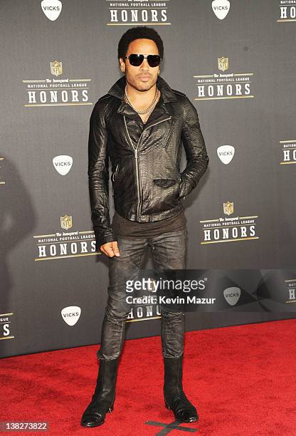 Musician Lenny Kravitz attends the 2012 NFL Honors at the Murat Theatre on February 4, 2012 in Indianapolis, Indiana.