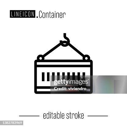 Container line icon Container line icon