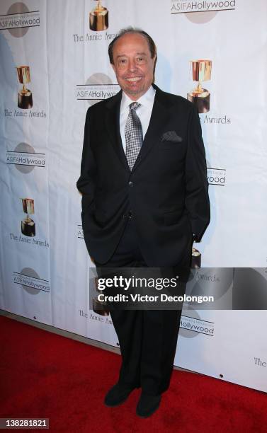 Composer Sergio Mendes arrives for the 39th Annual Annie Awards at Royce Hall, UCLA on February 4, 2012 in Westwood, California.