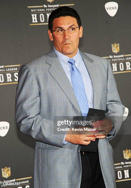 Coach Ron Rivera attends the 2012 NFL Honors at the Murat Theatre on February 4, 2012 in Indianapolis, Indiana.