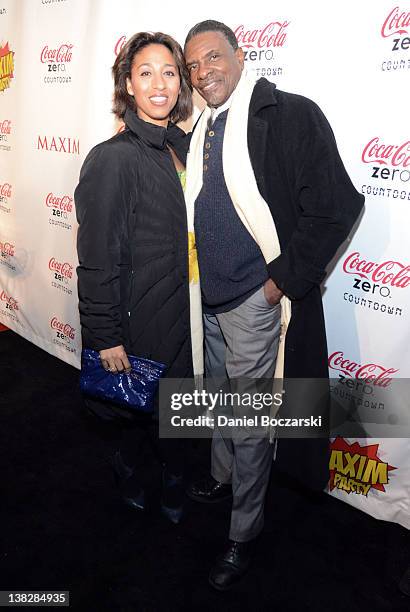 Actor Keith David and Dionne Lea Williams attend The Maxim Party featuring The Coke Zero Countdown presented by Patron Tequila at Indiana State...