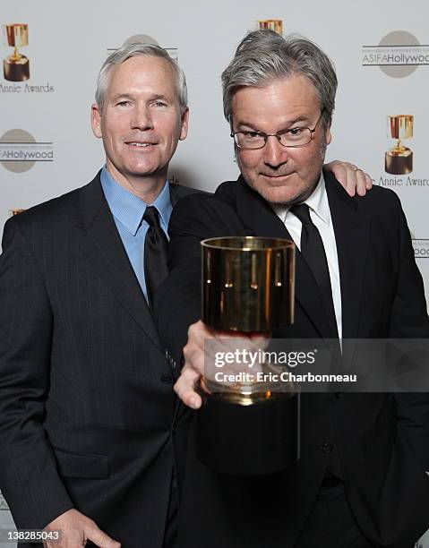 Producer John B. Carls and Director Gore Verbinski at the 39th Annual Annie Awards at Royce Hall, UCLA on February 4, 2012 in Westwood, California.