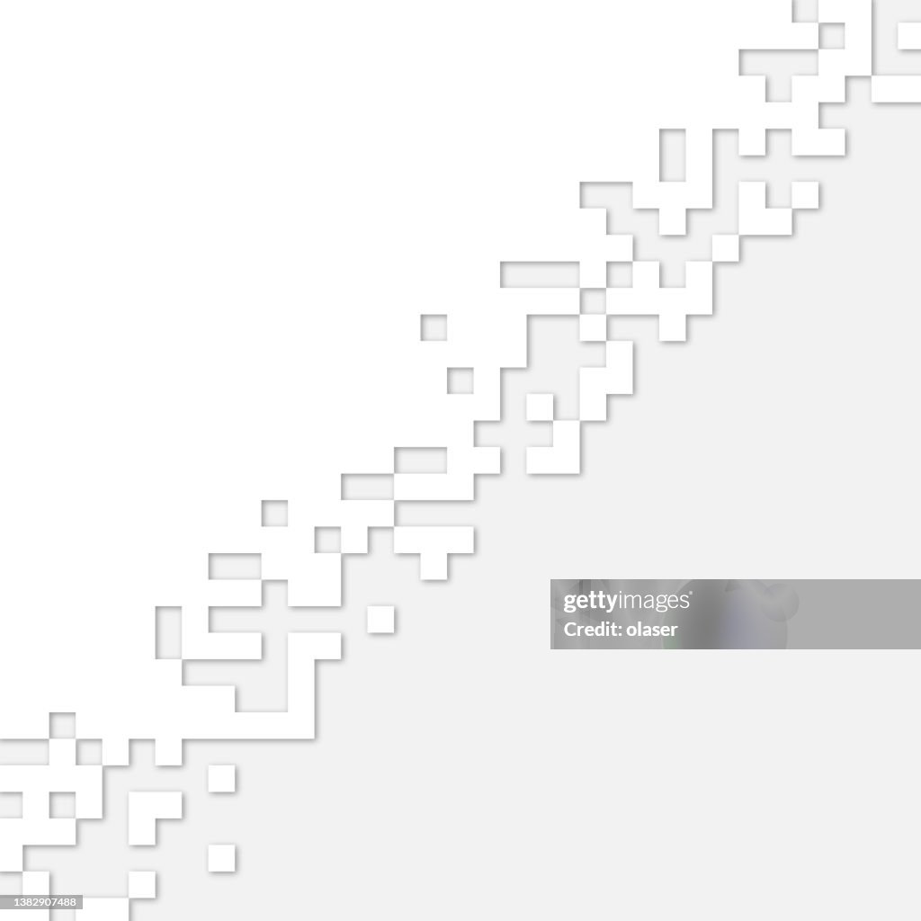 Squares Forming A Diagonal Fading Pattern With Drop Shadow High-Res ...