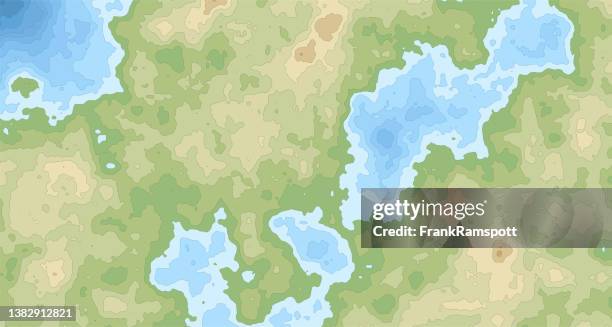 stockillustraties, clipart, cartoons en iconen met generic topographic map height lines landscape 761 - generic location