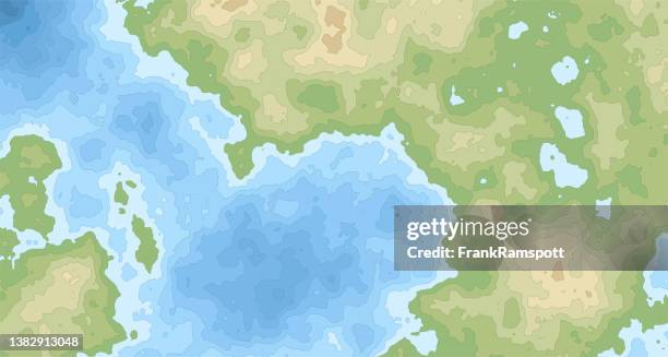 generic topographic map height lines landscape 982 - generic location stock illustrations