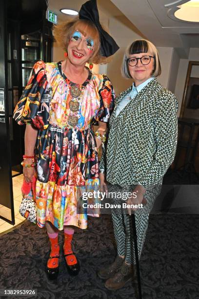 Grayson Perry and Philippa Perry attend The South Bank Sky Arts Awards 2023 at The Savoy Hotel on July 2, 2023 in London, England.