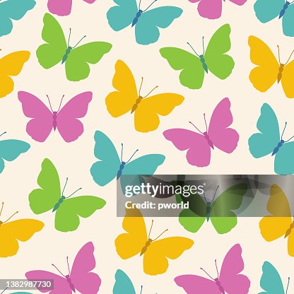 Butterfly seamless pattern . Butterfly seamless pattern .