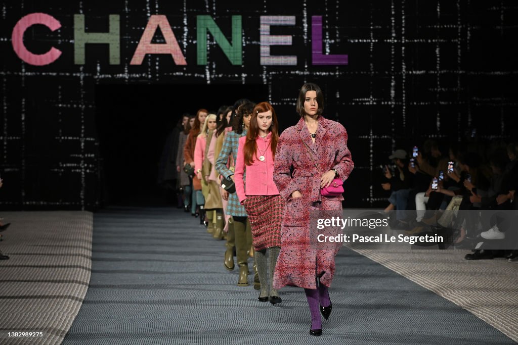 Models walk the runway during the Chanel Womenswear Fall/Winter News  Photo - Getty Images