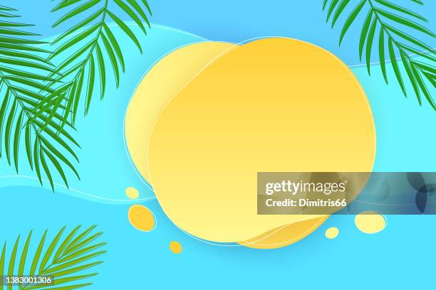 abstract summer background with empty space for your message - water park stock illustrations