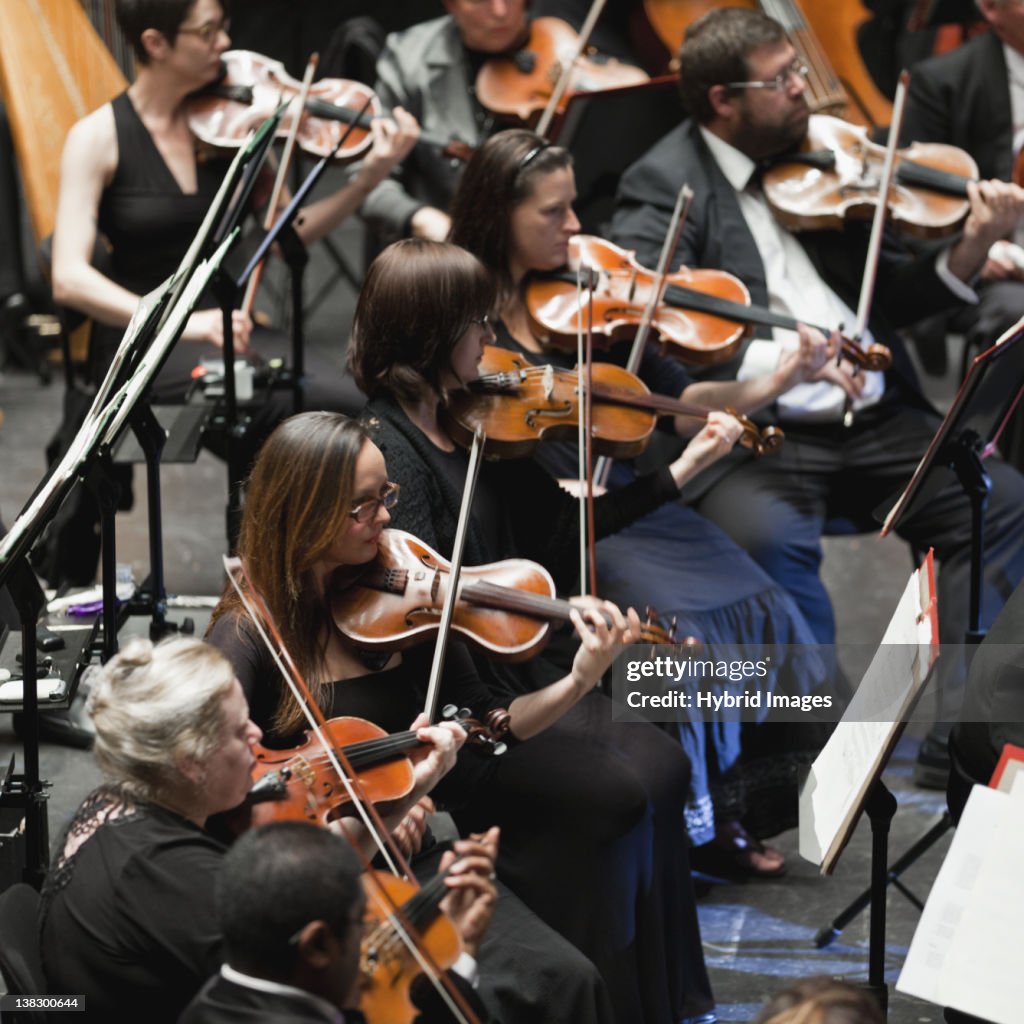 String Section In Orchestra High-Res Stock Photo - Getty Images