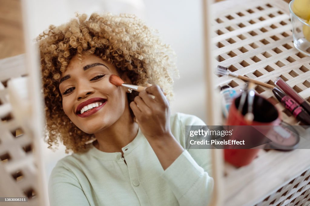 Accenting her beauty