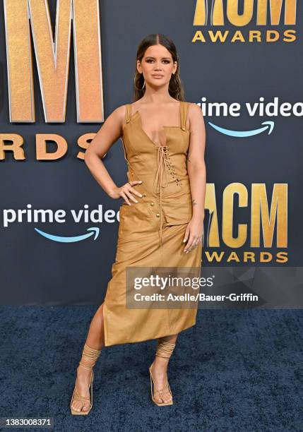 Maren Morris attends the 57th Academy of Country Music Awards on March 07, 2022 in Las Vegas, Nevada.