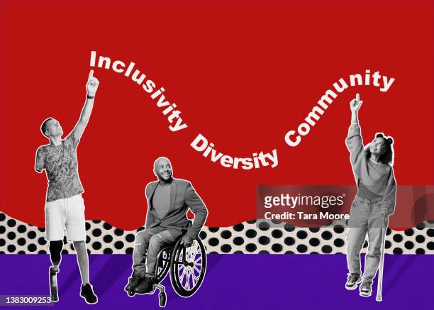 inclusivity, diversity, community - athlete montage stock pictures, royalty-free photos & images