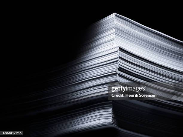 stack of documents - newspaper stack stock pictures, royalty-free photos & images