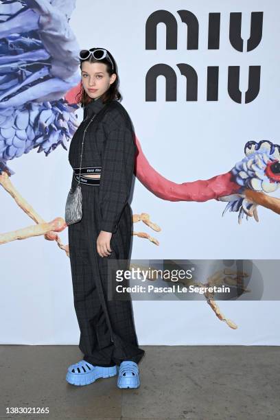 Ever Gabo Anderson attends the Miu Miu Womenswear Fall/Winter 2022/2023 show as part of Paris Fashion Week on March 08, 2022 in Paris, France.