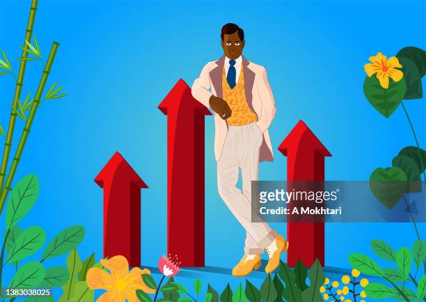 Rich Black Man Cartoon High Res Illustrations - Getty Images