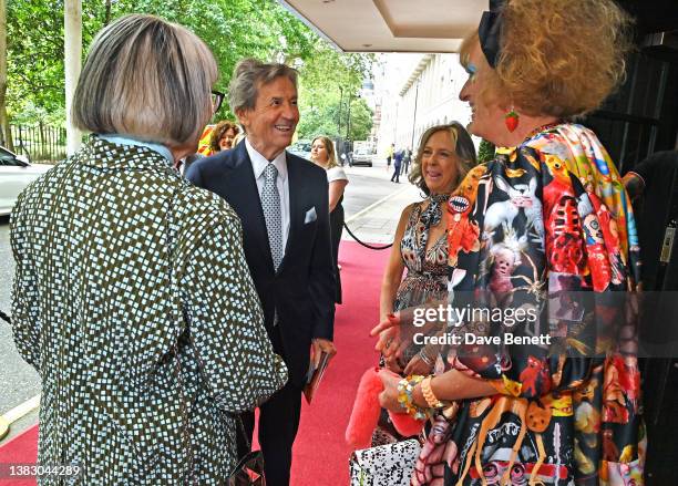 Philippa Perry, Lord Melvyn Bragg, Gabriel Bragg and Sir Grayson Perry attend The South Bank Sky Arts Awards 2023 at The Savoy Hotel on July 2, 2023...