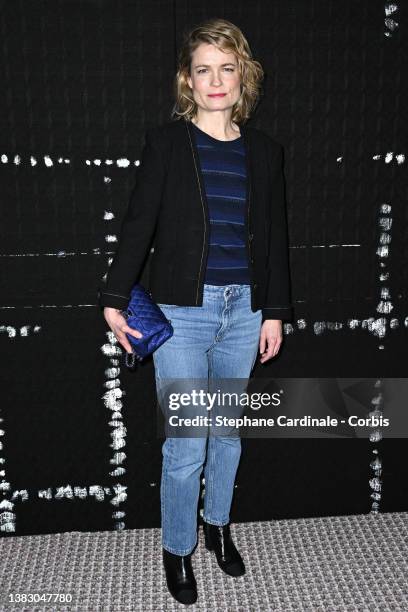 Sarah Biasini attends the Chanel Womenswear Fall/Winter 2022/2023 show as part of Paris Fashion Week on March 08, 2022 in Paris, France.