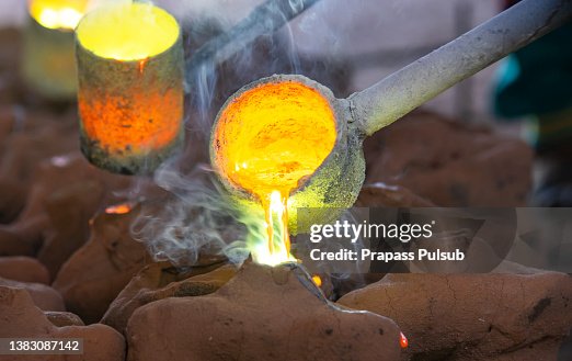 Gold pouring Gold pouring