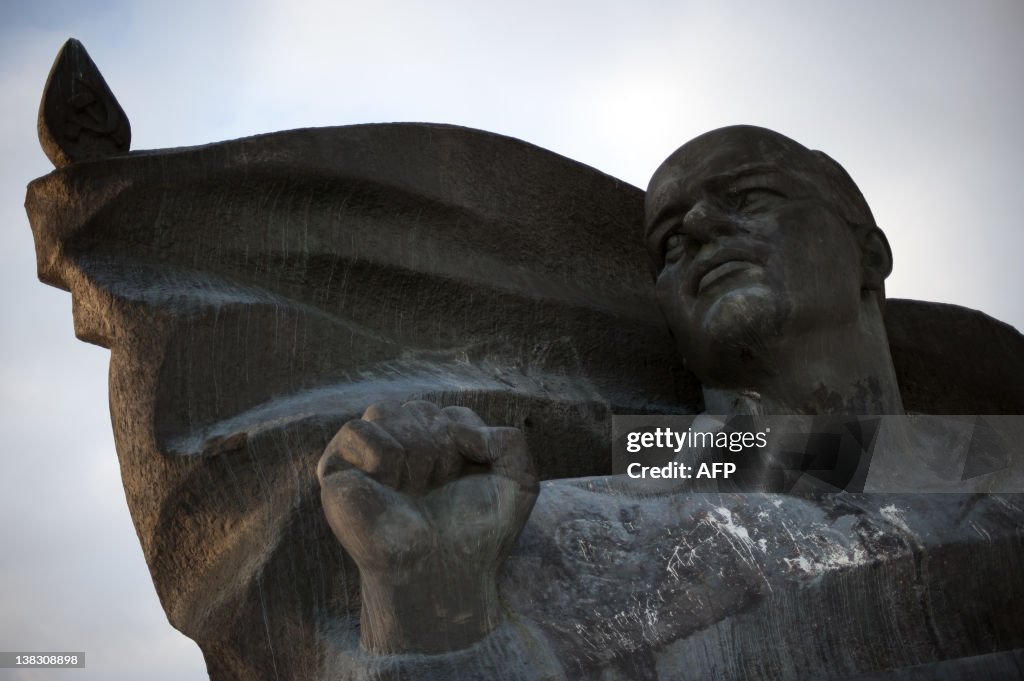 FOR ARCHIVES - A sculpture by Soviet art