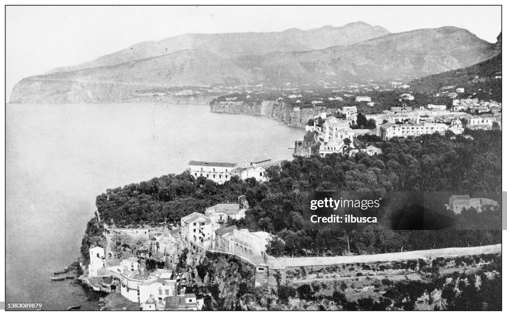 Antique travel photographs of Naples and Campania: Sorrento