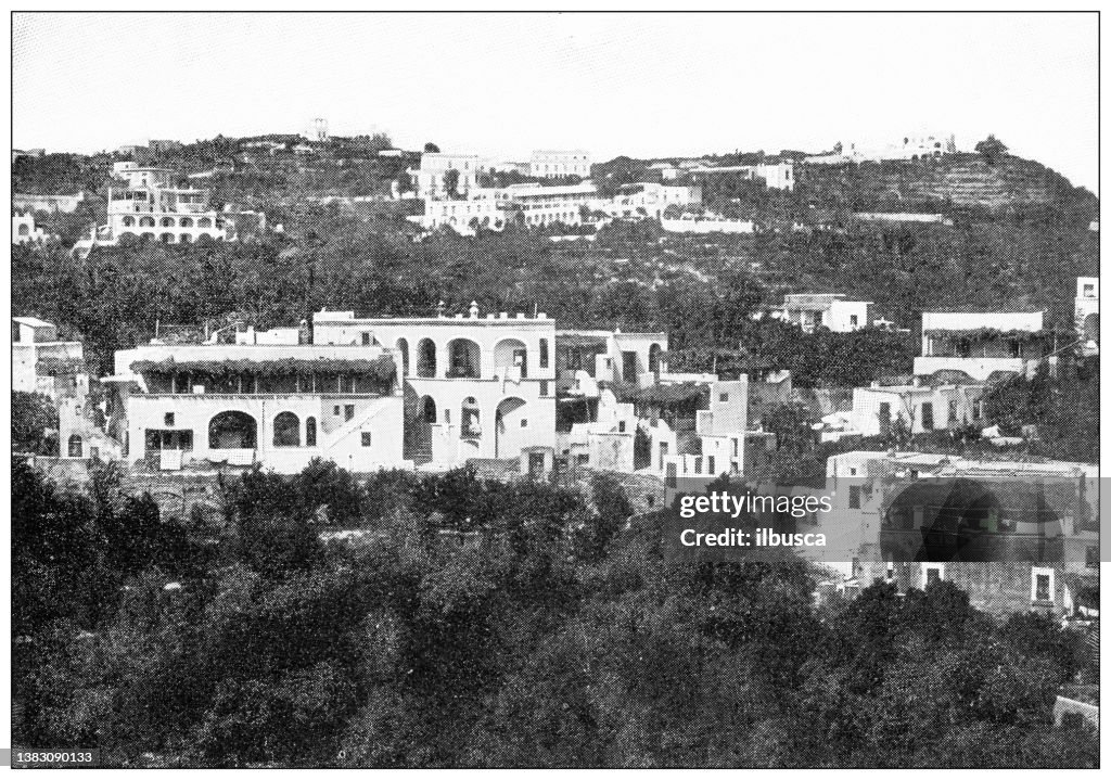 Antique travel photographs of Naples and Campania: Casamicciola, Ischia, Before the earthquake