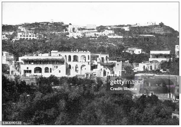 Antique Travel Photographs Of Naples And Campania Casamicciola Ischia Before The Earthquake High-Res Vector Graphic
