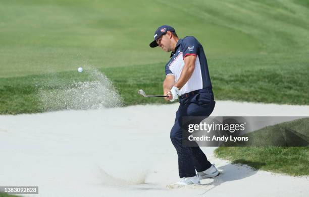 Gary Woodland during the final round of The Honda Classic at PGA National Resort And Spa on February 27, 2022 in Palm Beach Gardens, Florida.