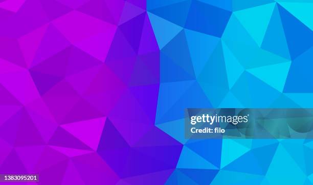 prism shard blue magenta boundary division background - broken glass pieces stock illustrations