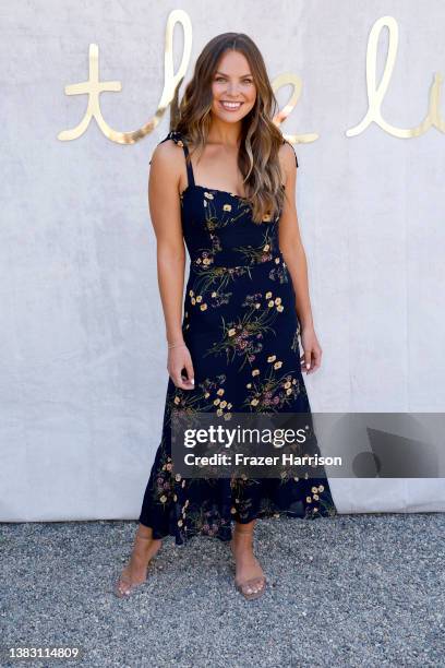 Hannah Brown attends The Little Market's International Women's Day Luncheon on March 08, 2022 in Los Angeles, California.