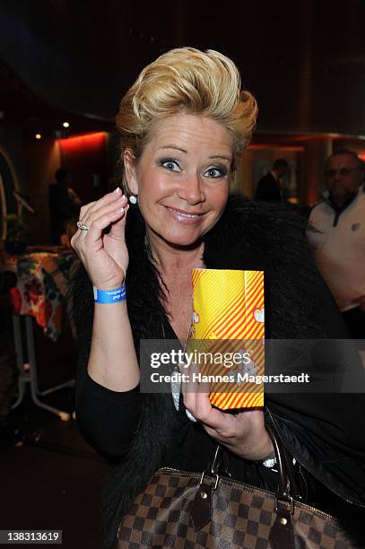 Claudia Effenberg attends the Yoko Premiere at the Mathaeser Filmpalast on February 5, 2012 in Munich, Germany.