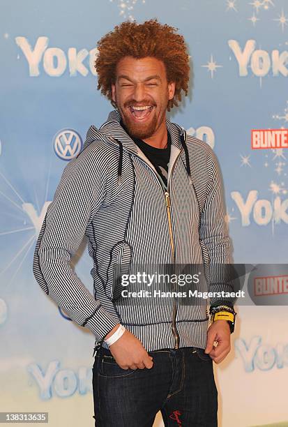 Singer Martin Rufus attends the Yoko Premiere at the Mathaeser Filmpalast on February 5, 2012 in Munich, Germany.