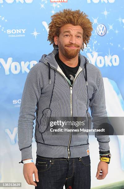 Singer Martin Rufus attends the Yoko Premiere at the Mathaeser Filmpalast on February 5, 2012 in Munich, Germany.