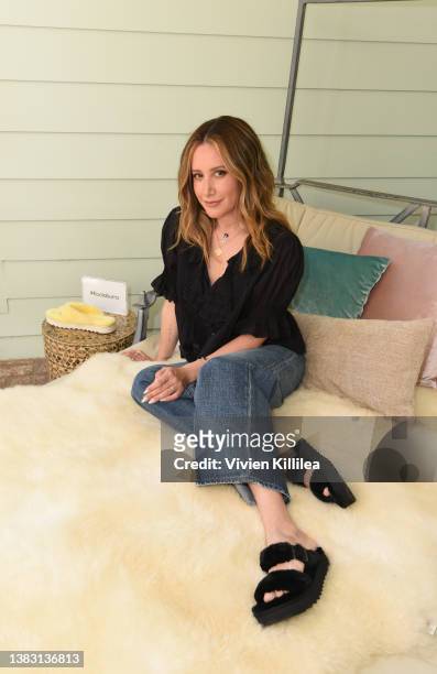 Ashley Tisdale attends Koolaburra By UGG x Frenshe Women's Day Brunch Hosted By Ashley Tisdale on March 08, 2022 in Los Angeles, California.