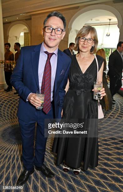 Reece Shearsmith and Jane Shearsmith attend The South Bank Sky Arts Awards 2023 at The Savoy Hotel on July 2, 2023 in London, England.
