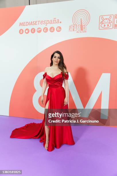 Ruth Lorenzo attends 'Mujeres Cantan A Rocio Jurado' photocall at WiZink Center on March 08, 2022 in Madrid, Spain.