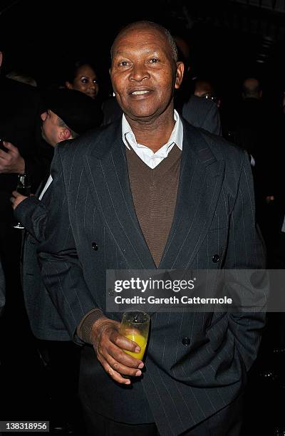 Academy member Kip Keino attends the Laureus Welcome Party as part of the Laureus World Sports Awards 2012 at the OXO Tower on February 5, 2012 in...