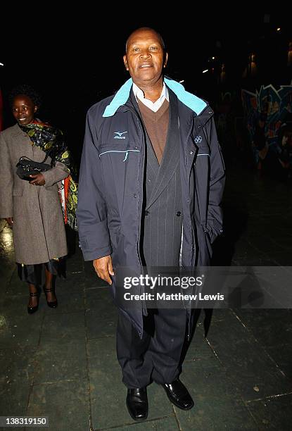 Academy member Kip Keino attends the Laureus Welcome Party as part of the Laureus World Sports Awards 2012 at the OXO Tower on February 5, 2012 in...