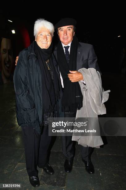 Academy members Dawn Fraser and Hugo Porta attend the Laureus Welcome Party as part of the Laureus World Sports Awards 2012 at the OXO Tower on...