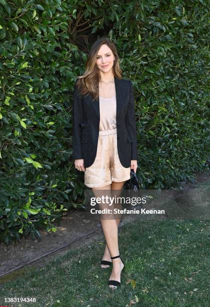 Katharine McPhee attends The Little Market's International Women's Day Celebration 2022 on March 08, 2022 in Los Angeles, California.