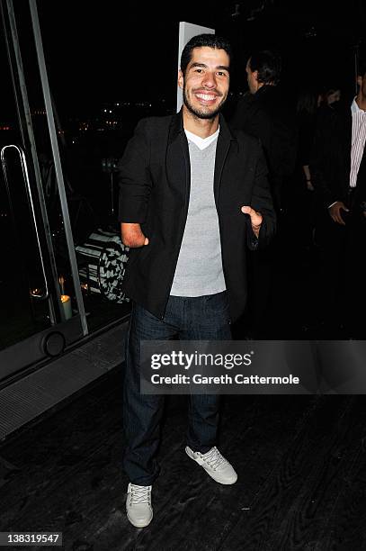 Swimmer Daniel Dias attends the Laureus Welcome Party as part of the Laureus World Sports Awards 2012 at the OXO Tower on February 5, 2012 in London,...