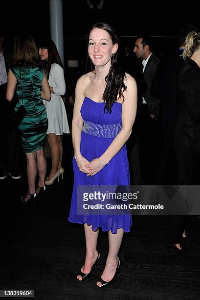 Trampolinist Kat Driscoll attends the Laureus Welcome Party as part of the Laureus World Sports Awards 2012 at the OXO Tower on February 5, 2012 in...