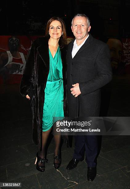 Academy member Sean Fitzpatrick and guest attend the Laureus Welcome Party as part of the Laureus World Sports Awards 2012 at the OXO Tower on...