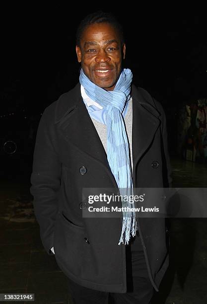 Rugby player Serge Betsen attends the Laureus Welcome Party as part of the Laureus World Sports Awards 2012 at the OXO Tower on February 5, 2012 in...