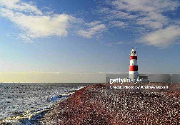 orford ness lighthouse - suffolk stock-fotos und bilder