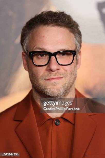 Seth Rogen attends the Los Angeles finale premiere for Hulu's "Pam & Tommy" at The Greek Theatre on March 08, 2022 in Los Angeles, California.