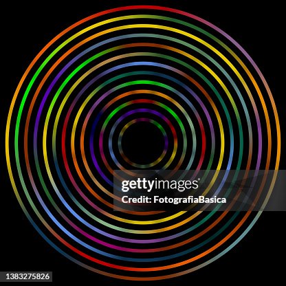 Concentric multi colored rings Concentric multi colored rings
