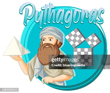 Pygas Cartoon Pythagoras Philosopher In Cartoon Style High-Res Vector Graphic - Getty ...