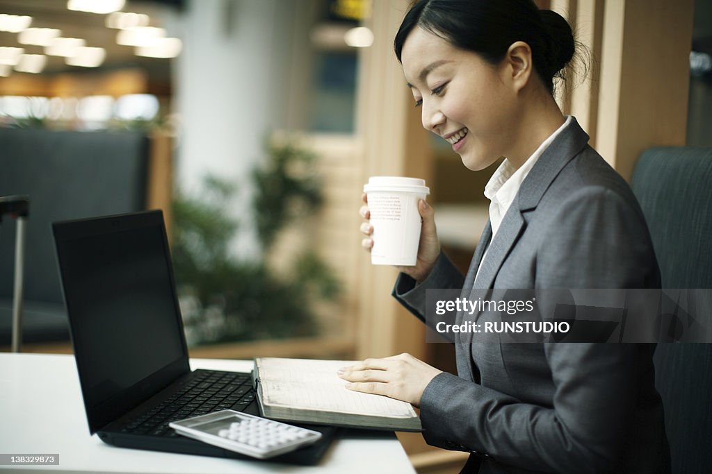 Business woman,break time